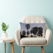 パームと夕暮れトロピカルシーン ランバークッション (椅子)