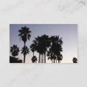 パームと夕暮れトロピカルシーン 名刺 (裏面)