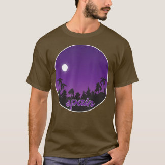 パームと夜のスペイン Tシャツ