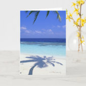 パームの影 カード (黄色い花)