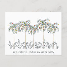 パームの木にクリスマスライトを運ぶ休日