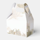 パームの木の熱帯水の色の結婚スクリプト フェイバーボックス (裏面サイド)