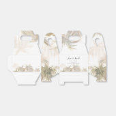 パームの木の熱帯水の色の結婚スクリプト フェイバーボックス (折り畳みなし)