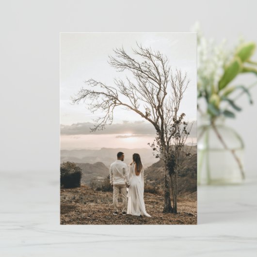 パームの木結婚々熱帯雨林の写真基地 招待状 (スタンド正面)