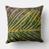 パームはっきりしたストライプ装飾用クッション クッション (裏面)