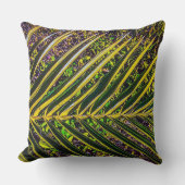 パームはっきりしたストライプ装飾用クッション クッション (正面)