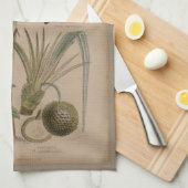 パームアンティークトロピカルフルーツ植物芸術 キッチンタオル (四つ折り)