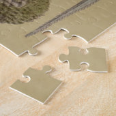 パームアンティークトロピカルフルーツ植物芸術 ジグソーパズル (側面)