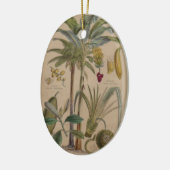 パームアンティークトロピカルフルーツ植物芸術 セラミックオーナメント (左)