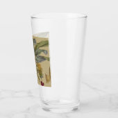 パームアンティークトロピカルフルーツ植物芸術 タンブラーグラス (左)