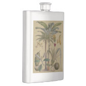 パームアンティークトロピカルフルーツ植物芸術 フラスク (右)