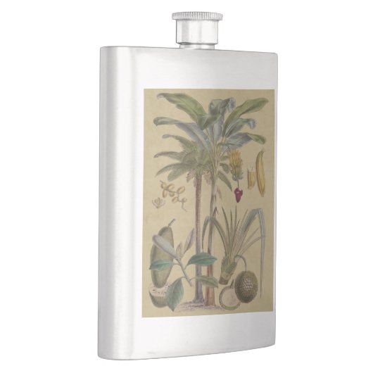 パームアンティークトロピカルフルーツ植物芸術 フラスク (右)