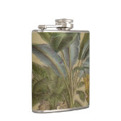 パームアンティークトロピカルフルーツ植物芸術 フラスク (右)