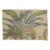 パームアンティークトロピカルフルーツ植物芸術 枕カバー (正面)