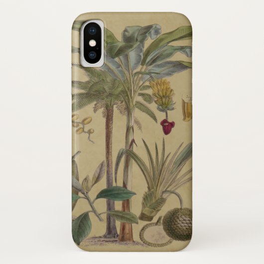 パームアンティークトロピカルフルーツ植物芸術 Case-Mate iPhoneケース (裏面)