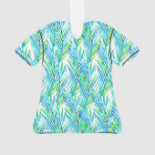 パームウィスパーハワイアントロピカルアロハシャツ – ターク オーナメント (裏面)