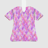 パームウィスパーハワイアントロピカルアロハシャツ – ピンク オーナメント (裏面)