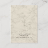 パームウォーターカラーネックレスディスプレイビジネスカード 名刺 (裏面)