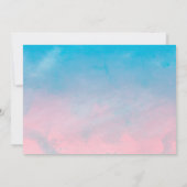 パームエレガントツリー結婚式招待状 招待状 (裏面)