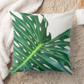 パームエレガントリーフ熱帯ジャングル熱帯雨林リーフ クッション (ブランケット)