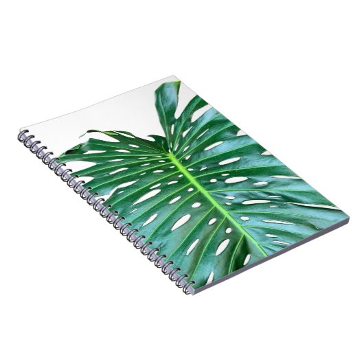 パームエレガントリーフ熱帯ジャングル熱帯雨林リーフ ノートブック (右側)