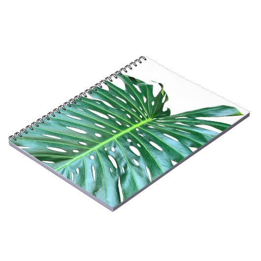 パームエレガントリーフ熱帯ジャングル熱帯雨林リーフ ノートブック (左側)