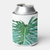 パームエレガントリーフ熱帯ジャングル熱帯雨林リーフ 缶クーラー (缶正面)