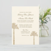 パームエレガント招待状 招待状 (スタンド正面)