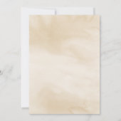 パームエレガント葉フローラ、クリーム結婚ズ 招待状 (裏面)