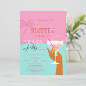 パームカクテルサマースウィート16パーティー 招待状 (スタンド正面)