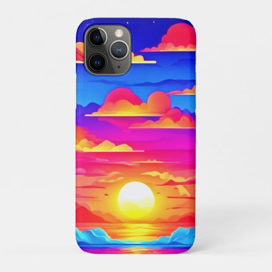 パームカラフルツリーサンセット Case-Mate iPhoneケース (裏)