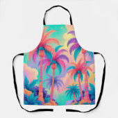 パームカラフルツリー エプロン (正面)