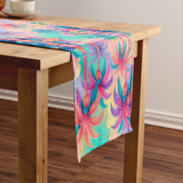 パームカラフルツリー ショートテーブルランナー