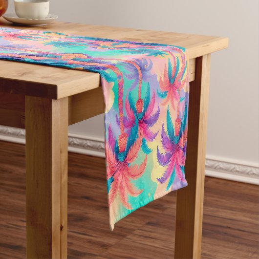 パームカラフルツリー ショートテーブルランナー (インサイチュ)