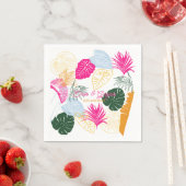 パームカラフルツリー スタンダードカクテルナプキン (インサイチュ)