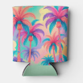 パームカラフルツリー 缶クーラー (正面)