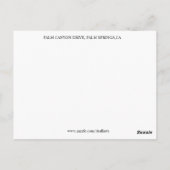 パームキャニオンドライブ #1 ポストカード (裏面)