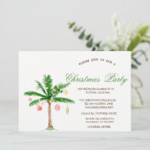 パームクリスマスツリークリスマスパーティー 招待状 (スタンド正面)