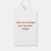 パームクロスパーソナライズされたメッセージカード ギフトタグ (裏面)