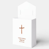 パームクロスパーソナライズされた、《キリスト教》洗礼式や命名式または聖餐式 フェイバーボックス (オープン)