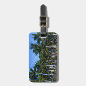 パームグローブモザイク ラゲッジタグ (正面縦)