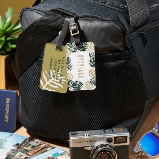 パームゲタウェイトロピカルビーチ ラゲッジタグ (正面&裏面)