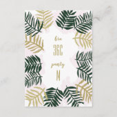 パームゲートウェイバチェロレッテ招待状挿入 エンクロージャーカード (正面)