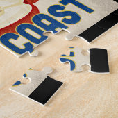 パームコーストフロリダアップル – ヴィンテージ旅行 ジグソーパズル (側面)