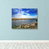 パームコーストマタンザス川 キャンバスプリント (インサイチュ (ウッドフロア))