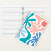 パームサマーテーマスパイラルの下で ノートブック (内側)