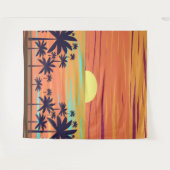 パームサンセット タペストリー (正面(横))