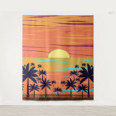 パームサンセット タペストリー (正面)