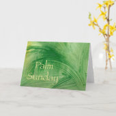 パームサンデーの挨拶状 カード (黄色い花)