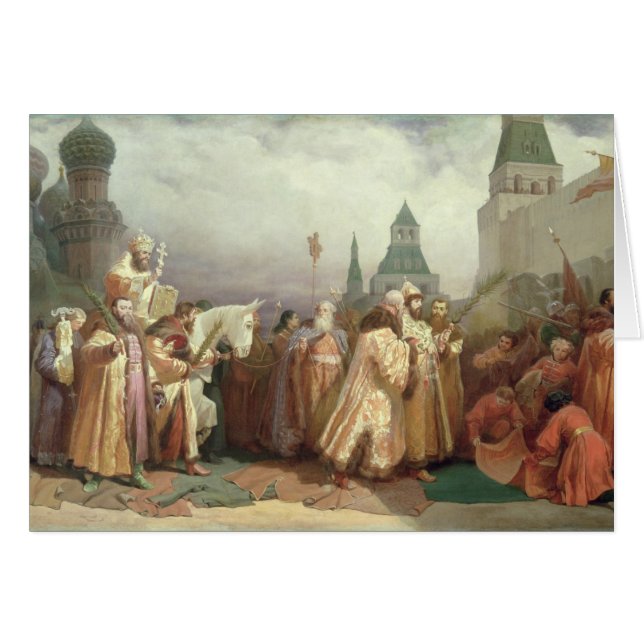 パームサンデーの行列 (正面横)